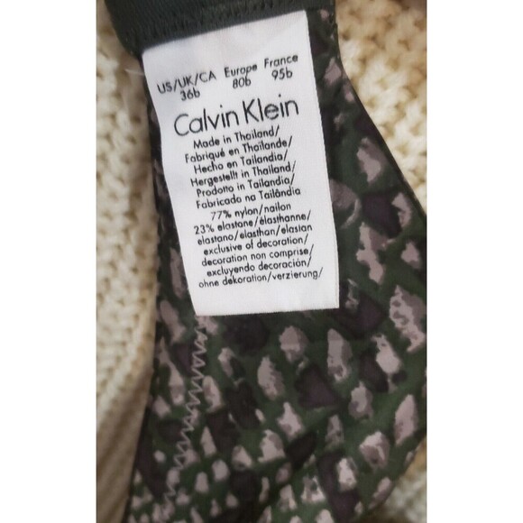 💖CALVIN KLEIN SEDUCTIVE COMFORT PUSH UP BRA 36B-ANIMAL PRINT, WORN ONCE 💖 - Picture 6 of 6